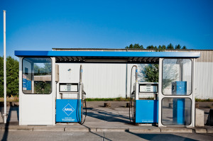 Tankstelle im Düsseldorfer Industriehafen